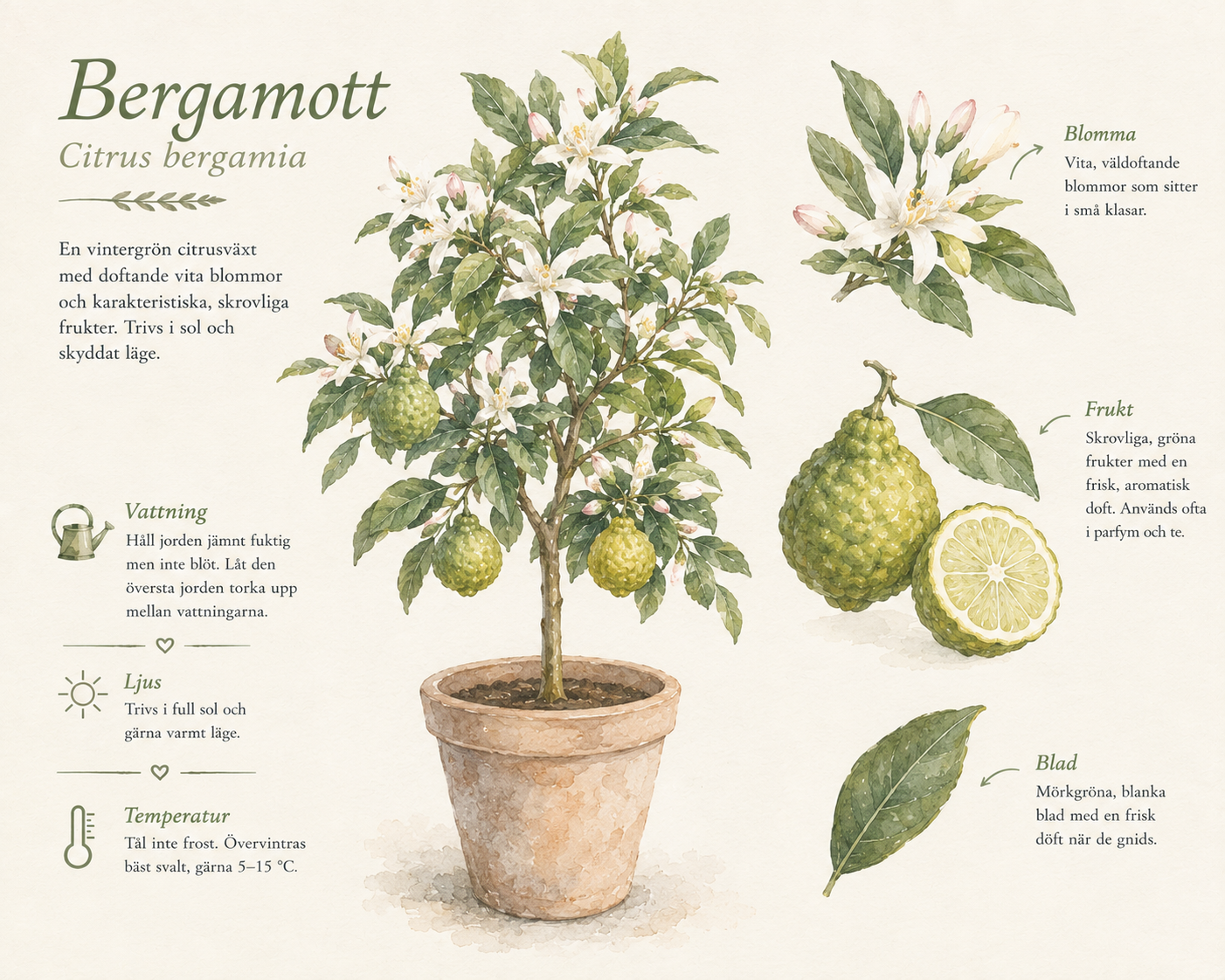 Odla bergamott